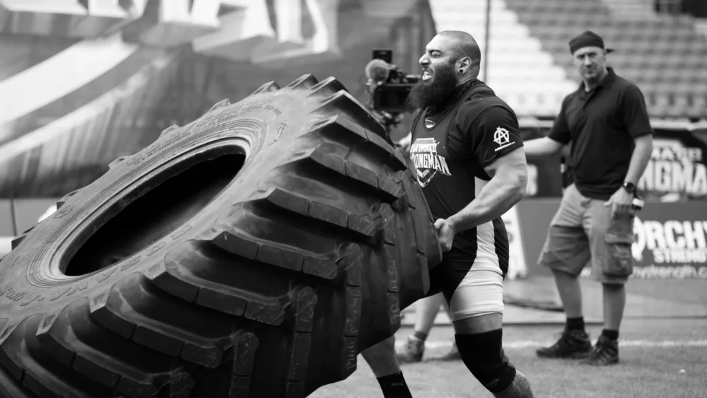 Flipping Tires - strongman training