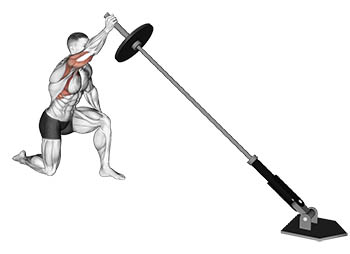 Landmine Half-Kneeling Press