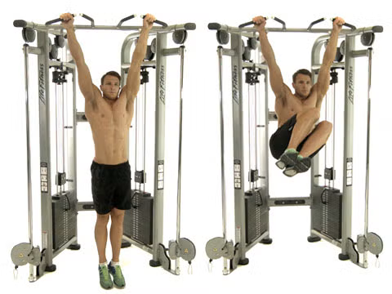 Hanging Oblique Knee Raise